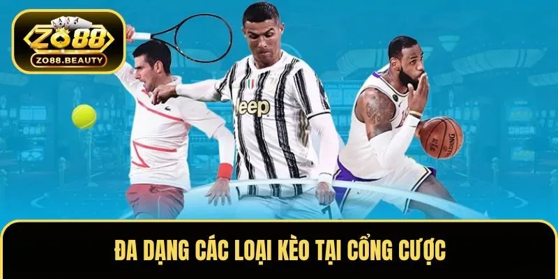 Đa dạng các loại kèo tại cổng cược